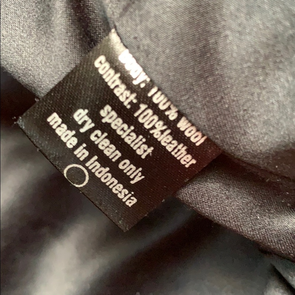 SKINGRAFT LEATHER AND WOOL MOTO JACKET - Picture 3 of 5